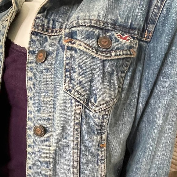 Hollister Womens Jean Jacket Small - Picture 4 of 7
